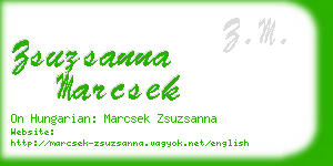 zsuzsanna marcsek business card